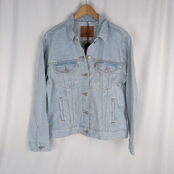 NEW Levi's Ex-Boyfriend Light Wash Jean Jacket - Picture 5 of 7